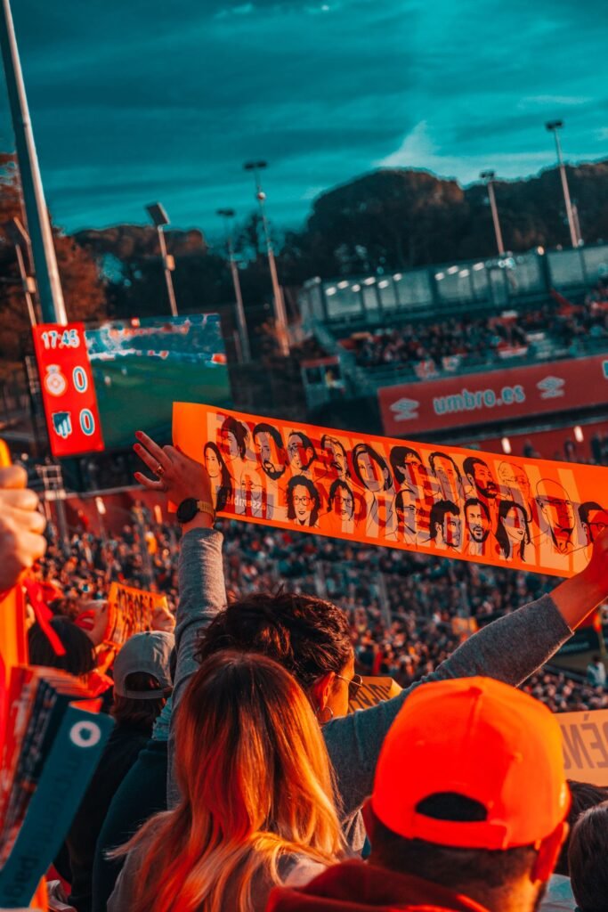 Editorial football stadium photograph for Bankroll Management for Sports Betting