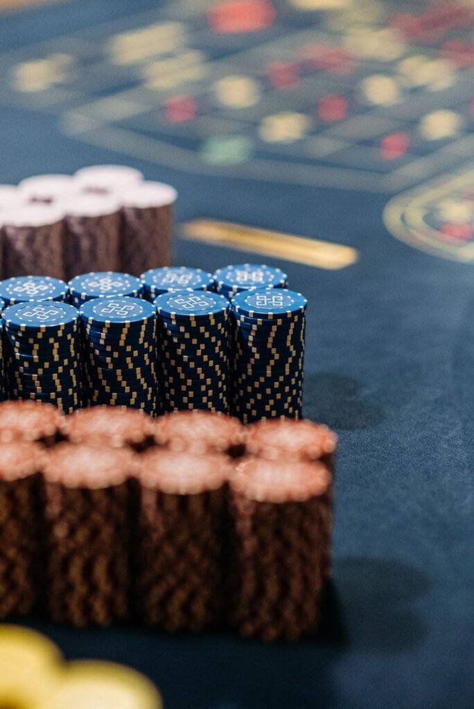 Editorial casino table photograph for Live Dealer Casinos: Technology, Games and Player Experience